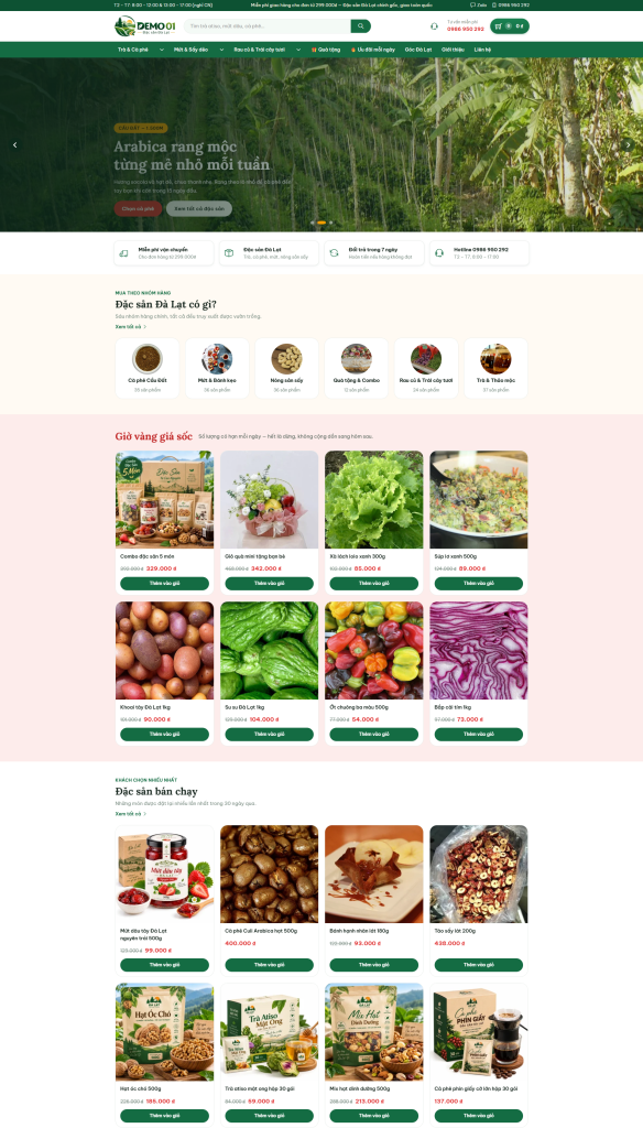 Mẫu web Thú cưng & dịch vụ chăm sóc